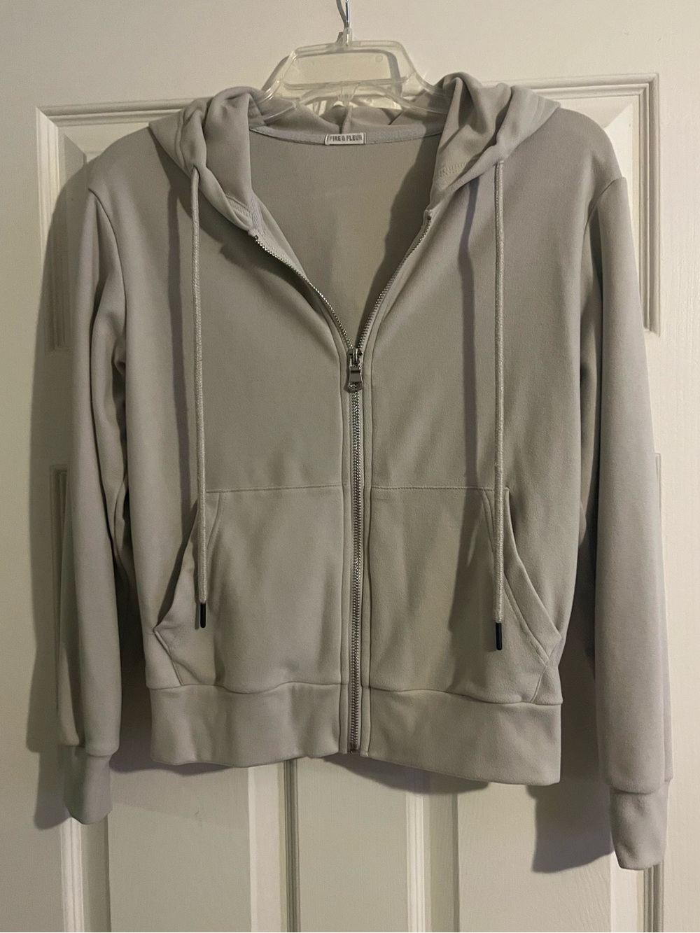 Tan Zip Hoodie Jacket - Fire & Fleur Brand